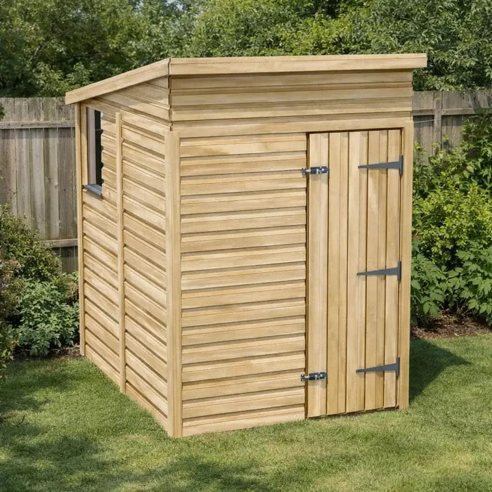 5x6.5ft Wooden Garden Shed | Windowed | Pent Roof