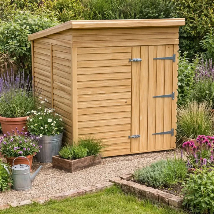 5x4ft Wooden Garden Shed | Windowless | Pent Roof