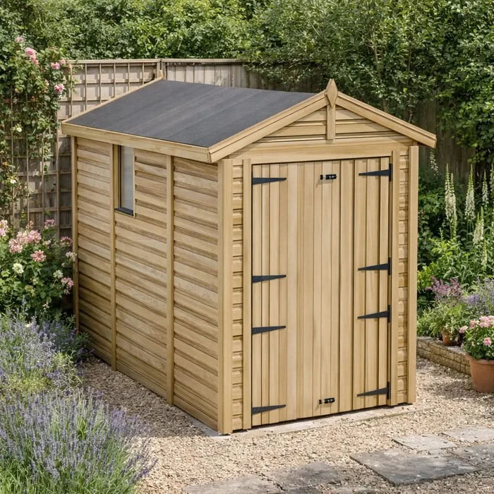 5x8ft Wooden Garden Shed | Windowed | Apex Roof