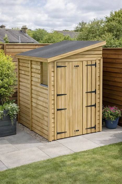 5x8ft Wooden Garden Shed | Windowed | Pent Roof