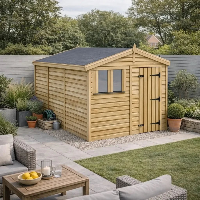 6.5x12ft Wooden Garden Shed | Windowed | Apex Roof