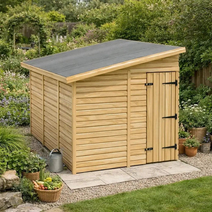 6.5x12ft Wooden Garden Shed | Windowless | Pent Roof