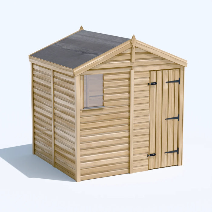 6.5x6.5ft Wooden Garden Shed | Windowed | Apex Roof