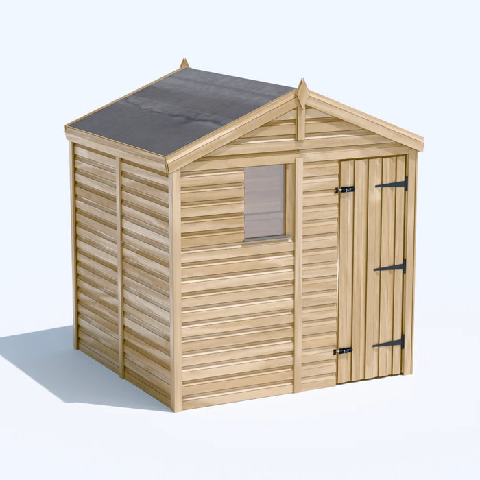 6.5x6.5ft Wooden Garden Shed | Windowed | Apex Roof