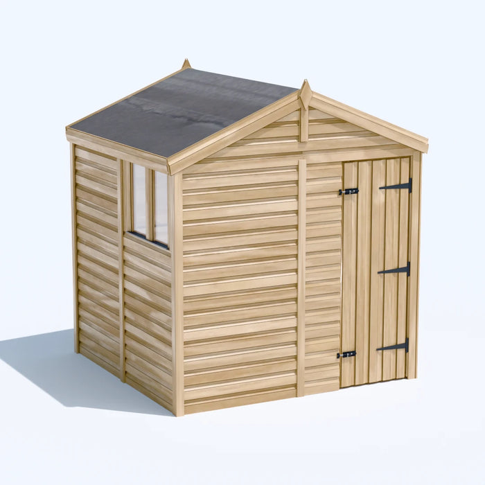 6.5x6.5ft Wooden Garden Shed | Windowed | Apex Roof