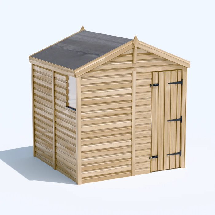 6.5x6.5ft Wooden Garden Shed | Windowed | Apex Roof