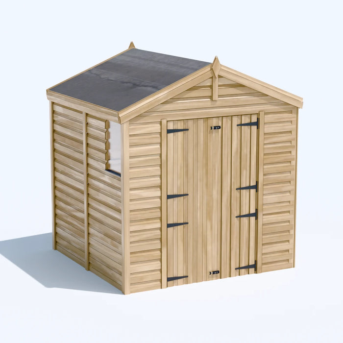 6.5x6.5ft Wooden Garden Shed | Windowed | Apex Roof