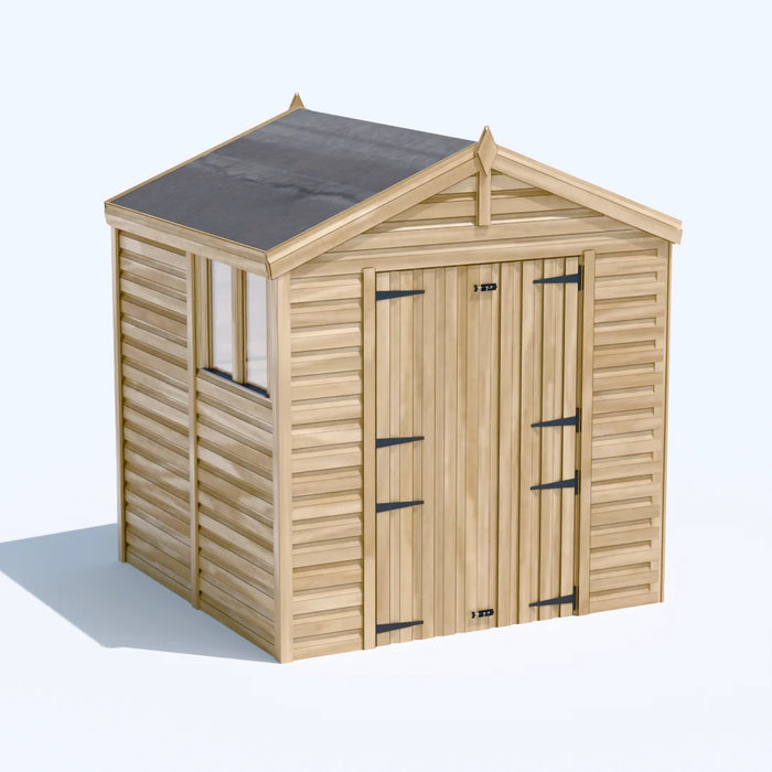 6.5x6.5ft Wooden Garden Shed | Windowed | Apex Roof