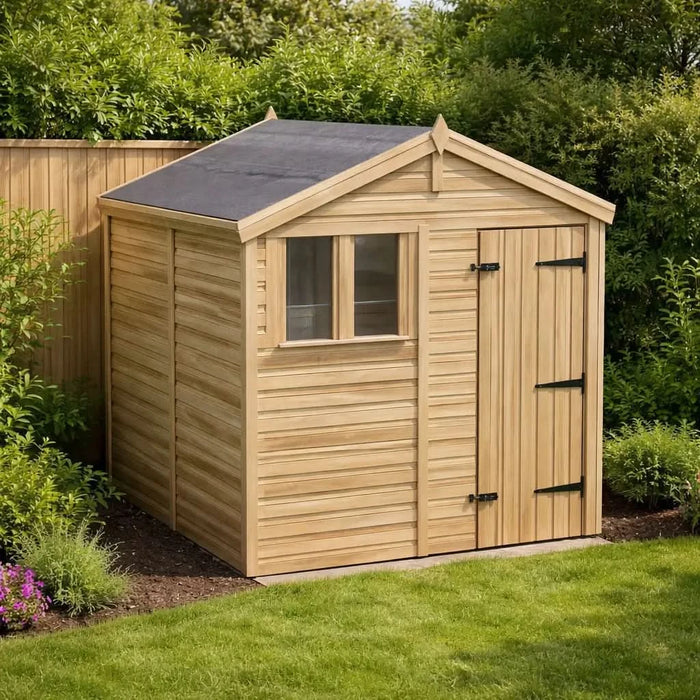 6.5x6.5ft Wooden Garden Shed | Windowed | Apex Roof