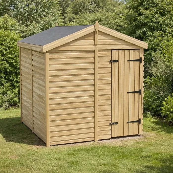6.5x4ft Wooden Garden Shed | Windowless | Apex Roof