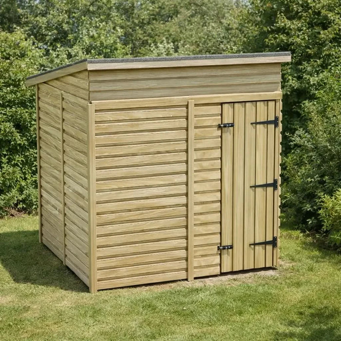 6.5x3ft Wooden Garden Shed | Windowless | Pent roof