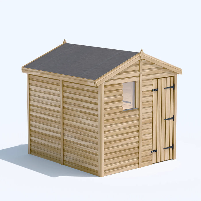 6.5x8ft Wooden Garden Shed | Windowed | Apex Roof