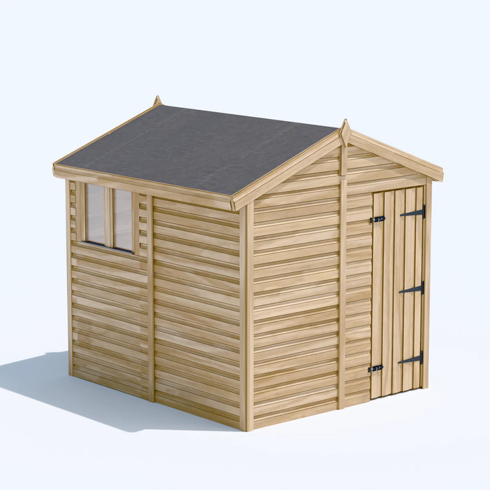 6.5x8ft Wooden Garden Shed | Windowed | Apex Roof