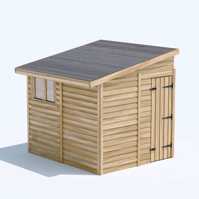 6.5x8ft Wooden Garden Shed | Windowed | Pent Roof