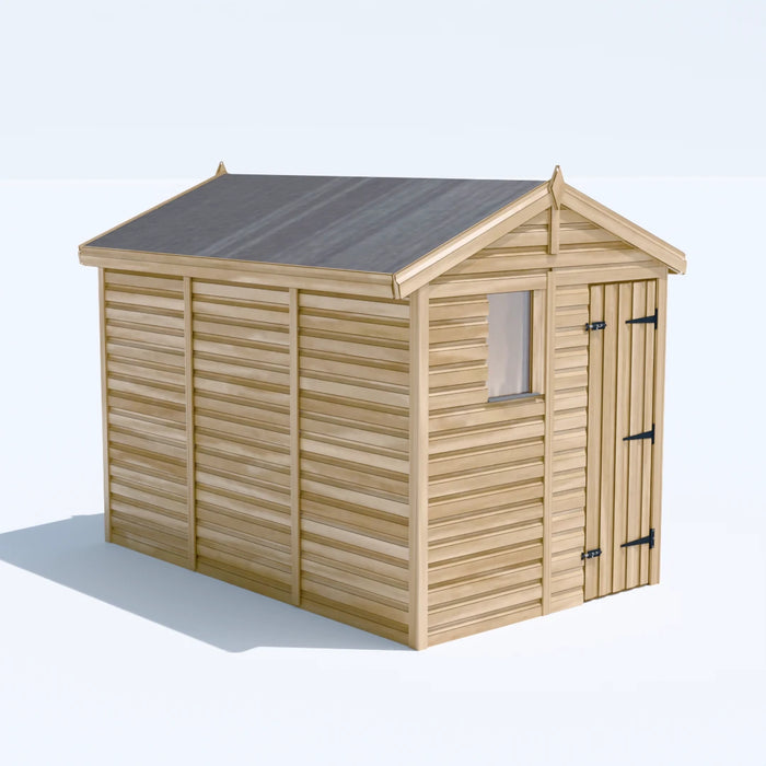 6x10ft Wooden Garden Shed | Windowed | Apex Roof