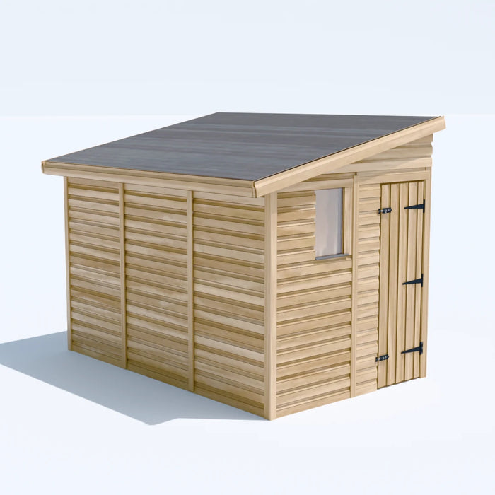 6x10ft Wooden Garden Shed | Windowed | Pent Roof