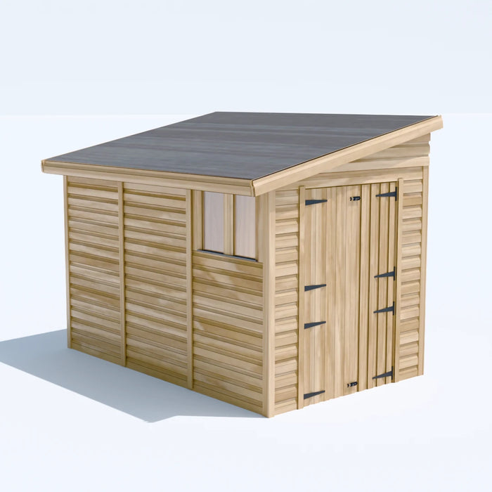 6x10ft Wooden Garden Shed | Windowed | Pent Roof