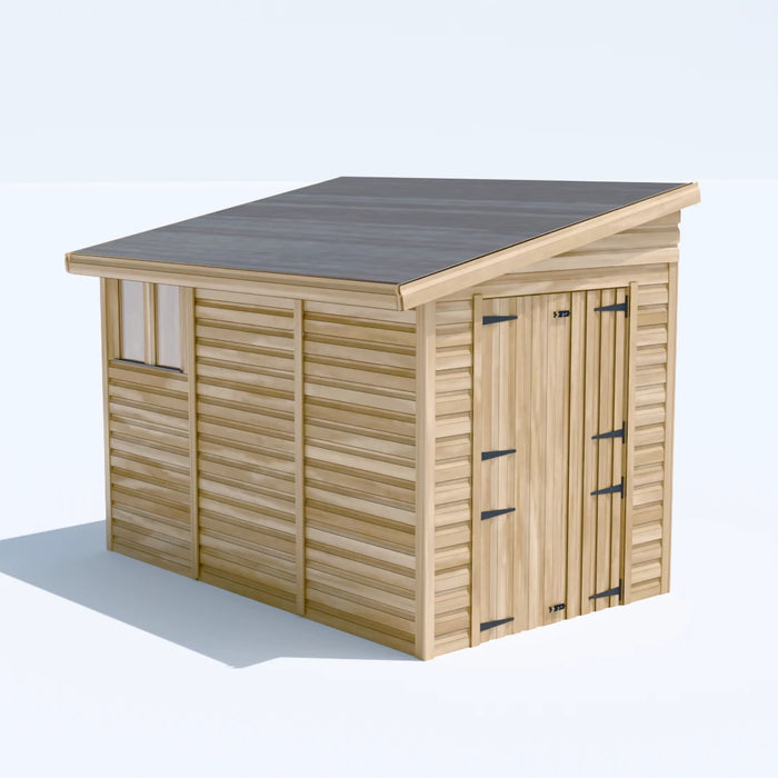 6x10ft Wooden Garden Shed | Windowed | Pent Roof