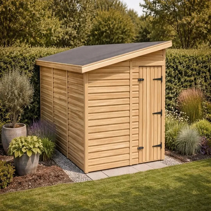 6x10ft Wooden Garden Shed | Windowless | Pent Roof