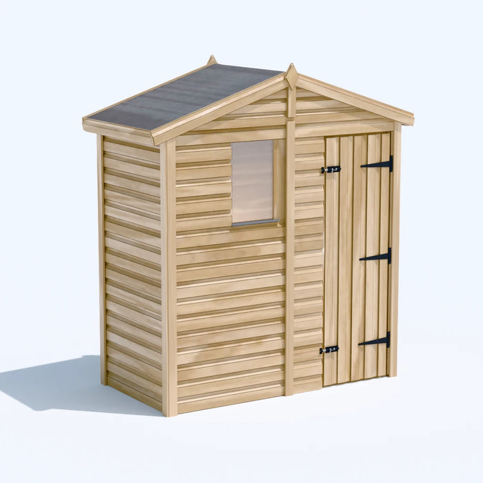 6x3ft Wooden Garden Shed | Windowed | Apex Roof