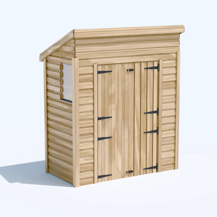 6x3ft Wooden Garden Shed | Windowed | Pent Roof