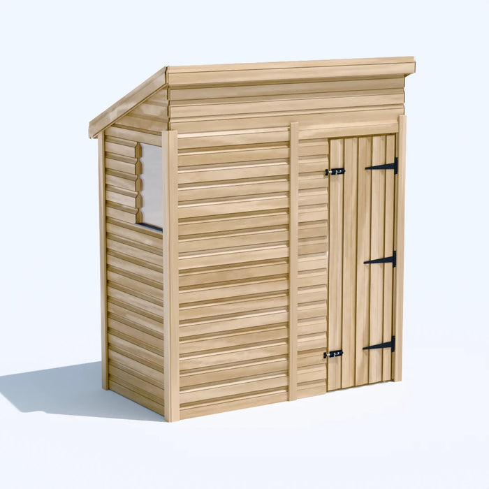 6x3ft Wooden Garden Shed | Windowed | Pent Roof