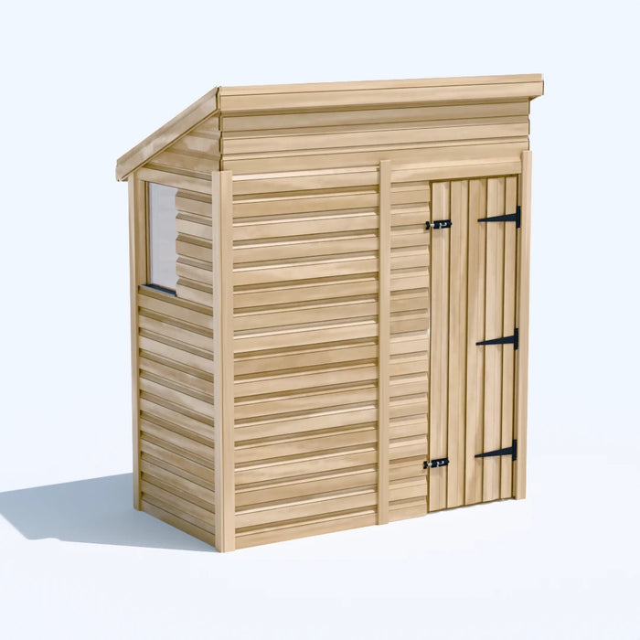 6x3ft Wooden Garden Shed | Windowed | Pent Roof