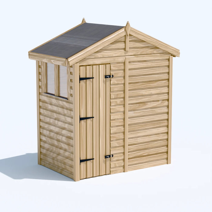 6x4ft Wooden Garden Shed | Windowed | Apex Roof