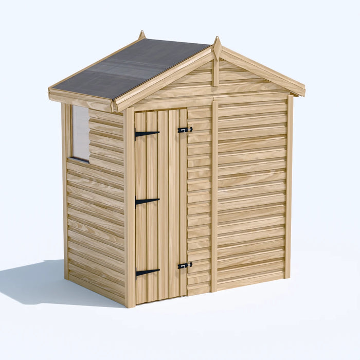 6x4ft Wooden Garden Shed | Windowed | Apex Roof