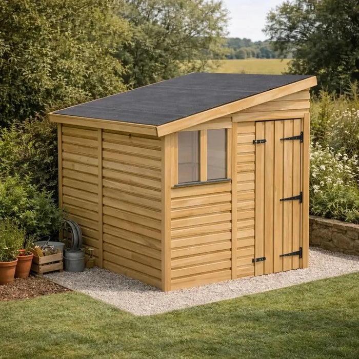 6x6.5ft Wooden Garden Shed | Windowed | Pent Roof