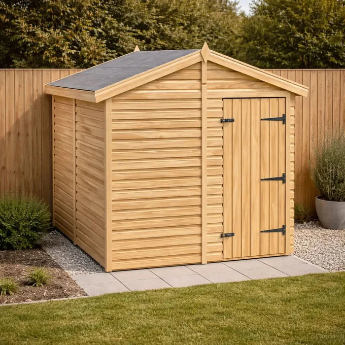 6x6.5ft Wooden Garden Shed | Windowless | Apex Roof