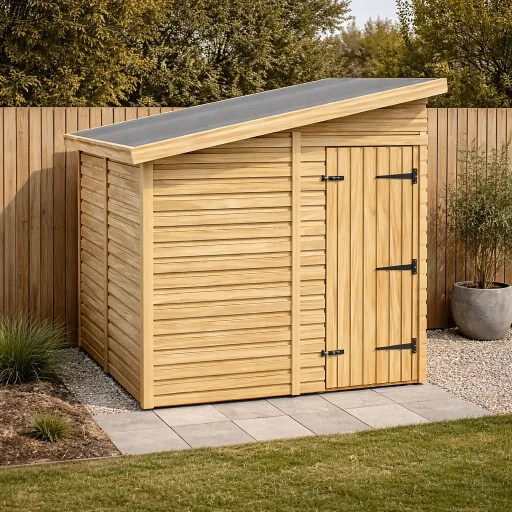 6x6.5ft Wooden Garden Shed | Windowless | Pent Roof — Eden Sheds