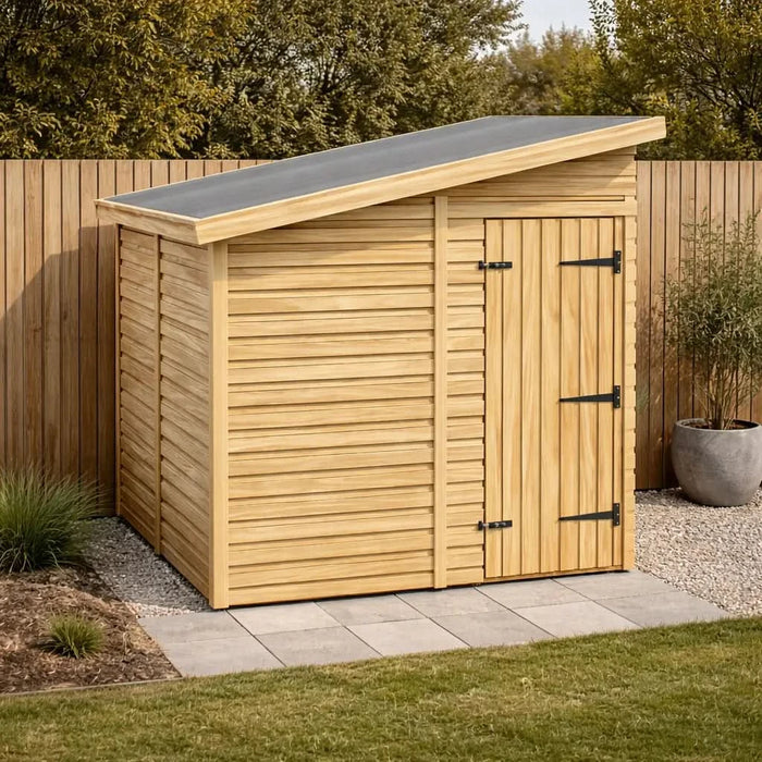 6x6.5ft Wooden Garden Shed | Windowless | Pent Roof