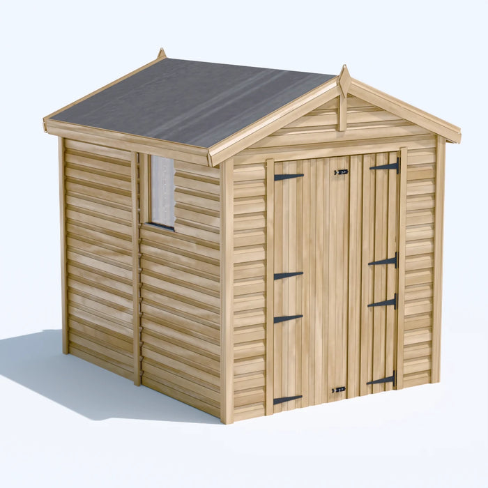 6x8ft Wooden Garden Shed | Windowed | Apex Roof