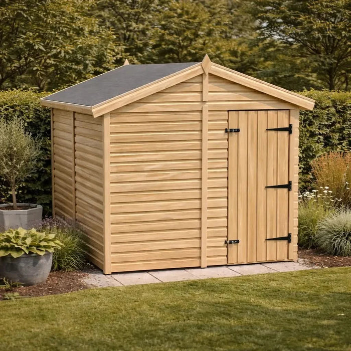 6x8ft Wooden Garden Shed | Windowless | Apex Roof