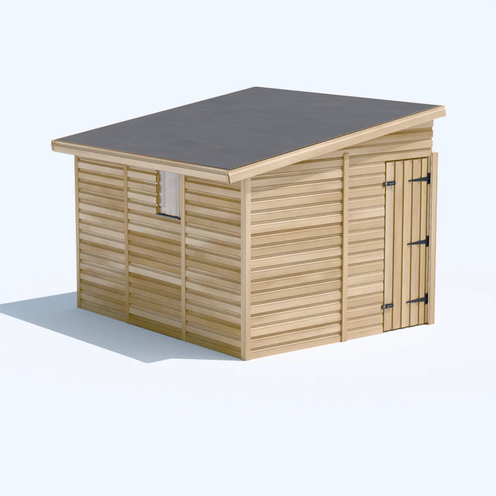 8x10ft Wooden Garden Shed | Windowed | Pent Roof