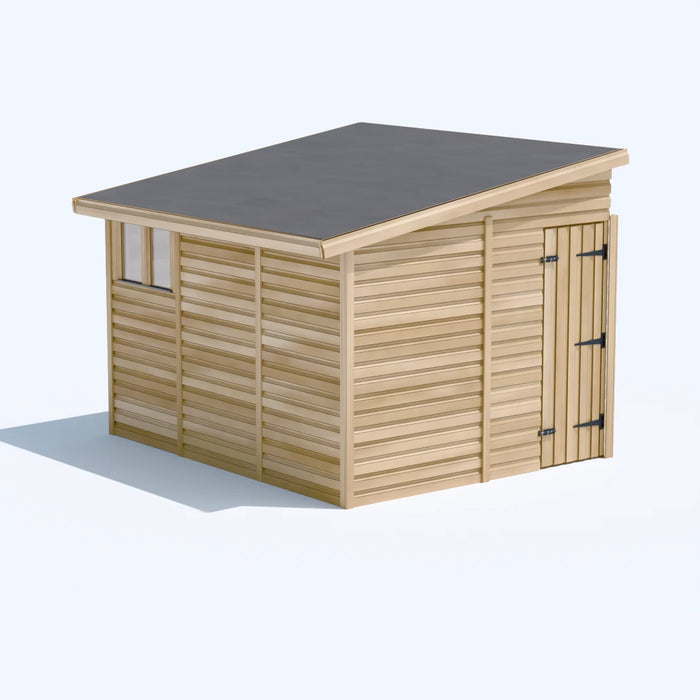 8x10ft Wooden Garden Shed | Windowed | Pent Roof