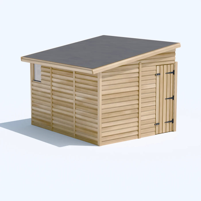 8x10ft Wooden Garden Shed | Windowed | Pent Roof