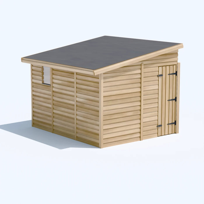 8x10ft Wooden Garden Shed | Windowed | Pent Roof