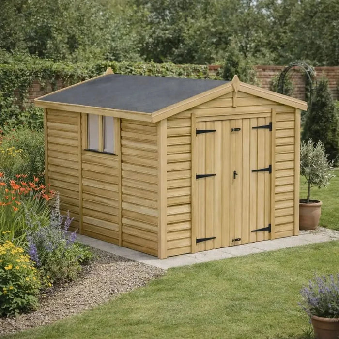 8x10ft Wooden Garden Shed | Windowed | Apex Roof