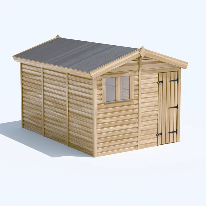 8x12ft Wooden Garden Shed | Windowed | Apex Roof
