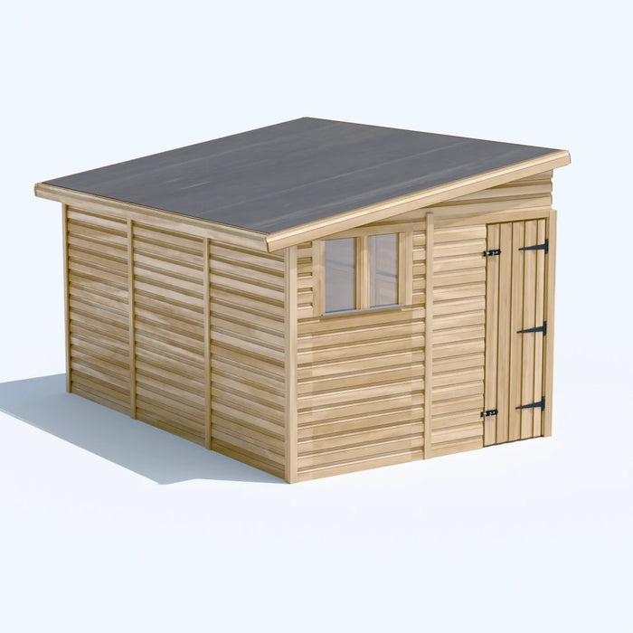 8x12ft Wooden Garden Shed | Windowed | Pent Roof