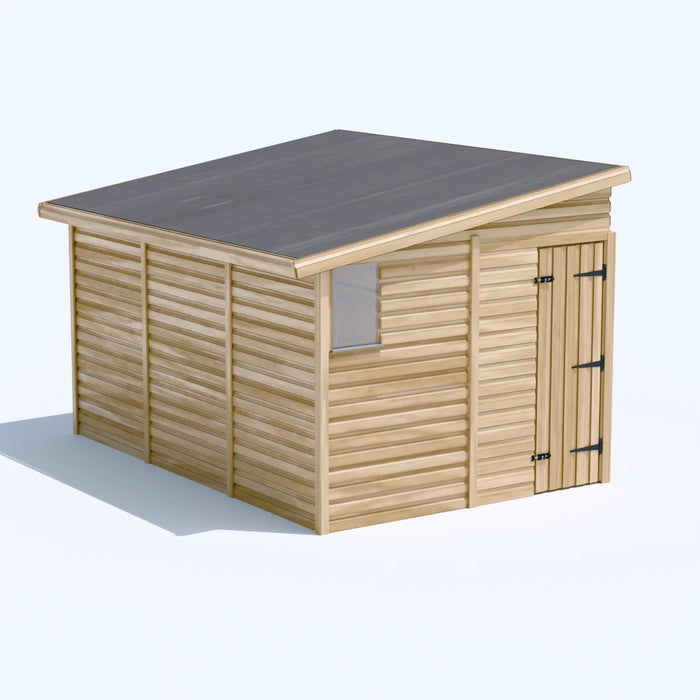 8x12ft Wooden Garden Shed | Windowed | Pent Roof