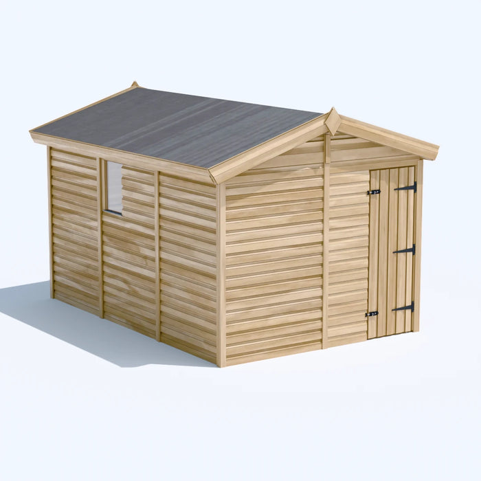 8x12ft Wooden Garden Shed | Windowed | Apex Roof