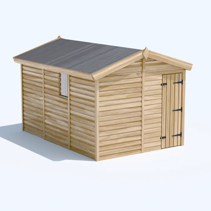 8x12ft Wooden Garden Shed | Windowed | Apex Roof