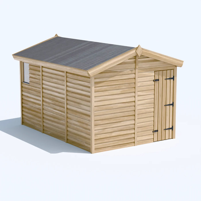 8x12ft Wooden Garden Shed | Windowed | Apex Roof