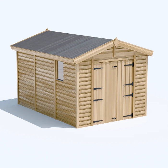 8x12ft Wooden Garden Shed | Windowed | Apex Roof