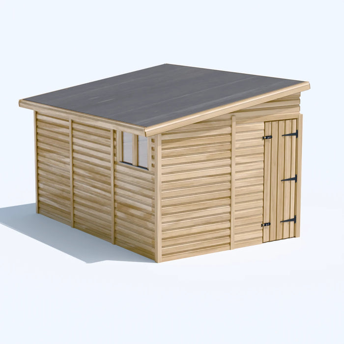 8x12ft Wooden Garden Shed | Windowed | Pent Roof
