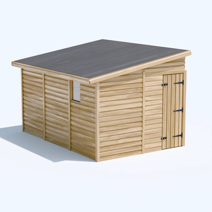 8x12ft Wooden Garden Shed | Windowed | Pent Roof
