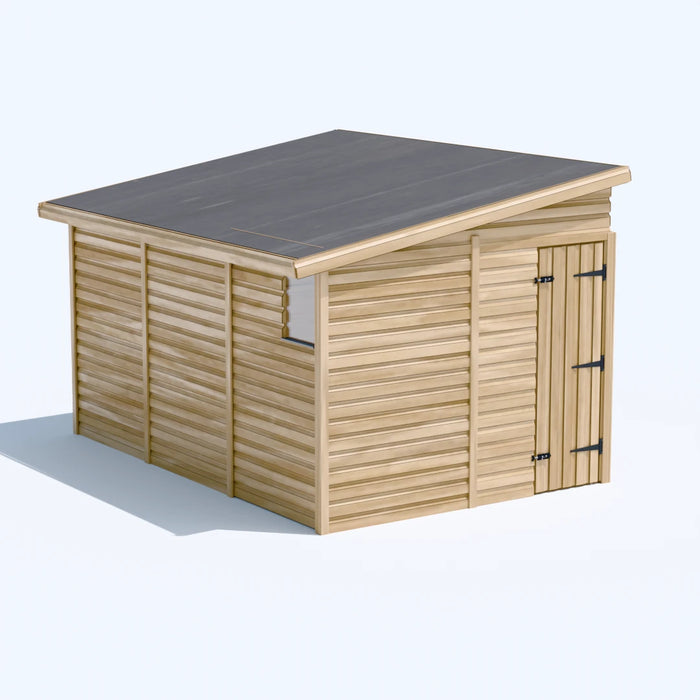 8x12ft Wooden Garden Shed | Windowed | Pent Roof